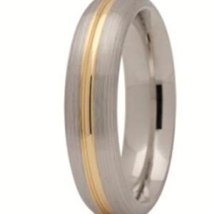 Obrączka z żółtego i białego złota ST-168ZB-k