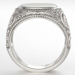 Sygnet z białego złota SJ-27B