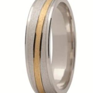 Obrączka z żółtego i białego złota ST-152ZB-m