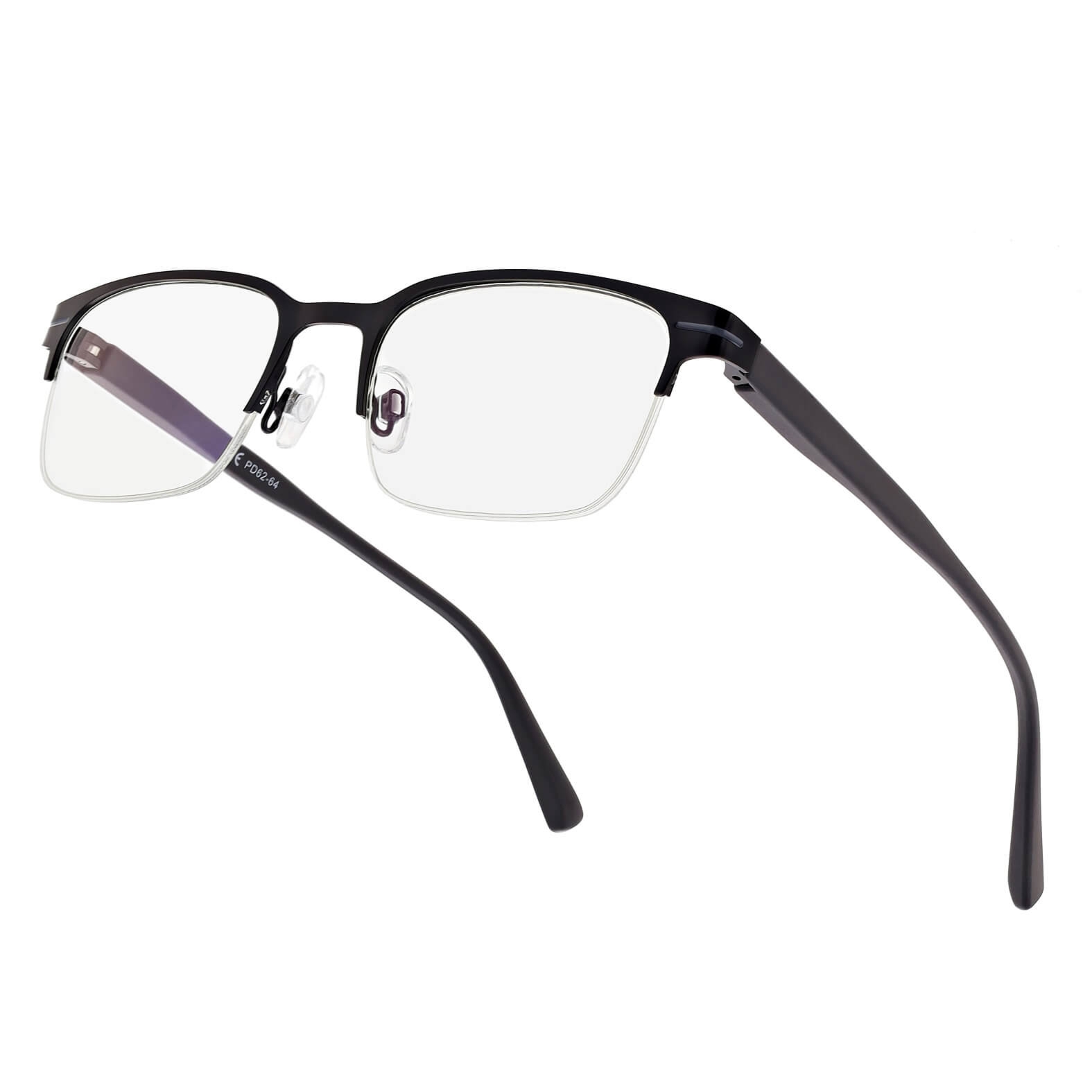 Męskie oprawki okularowe na żyłce STL281A-OPR czarny/grafit