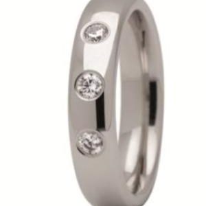 Obrączka z białego złota ST-162B-m