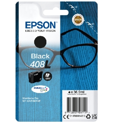 Tusz Oryginalny Epson 408 L (C13T09K14010) (Czarny) - DARMOWA DOSTAWA w 24h