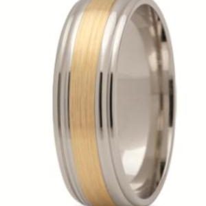 Obrączka z żółtego i białego złota ST-135ZB-k