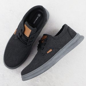 Półbuty męskie casual tekstylne czarne Nowacki 1059-H