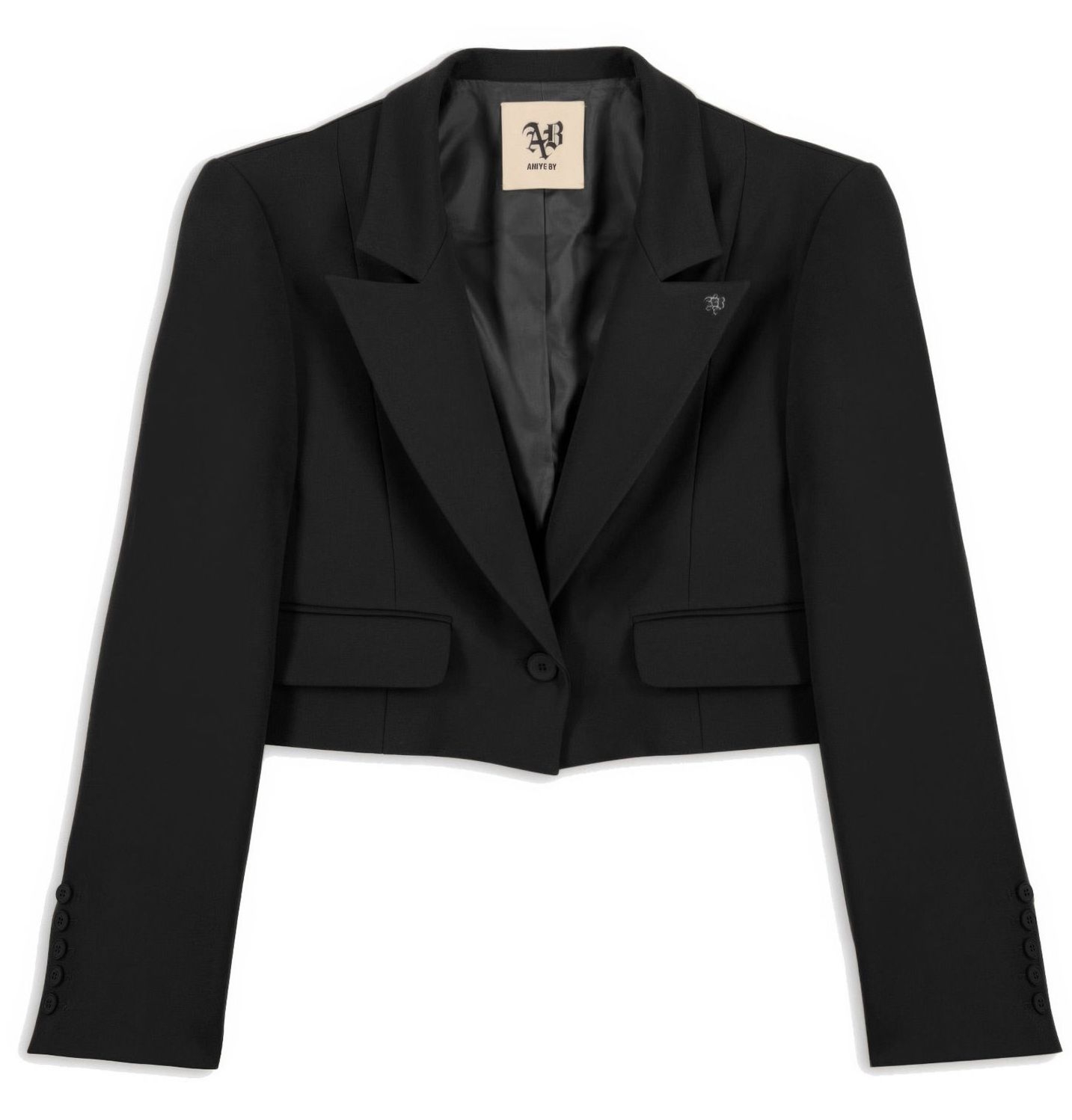 KRÓTKA MARYNARKA Z LOGO "LOREN"