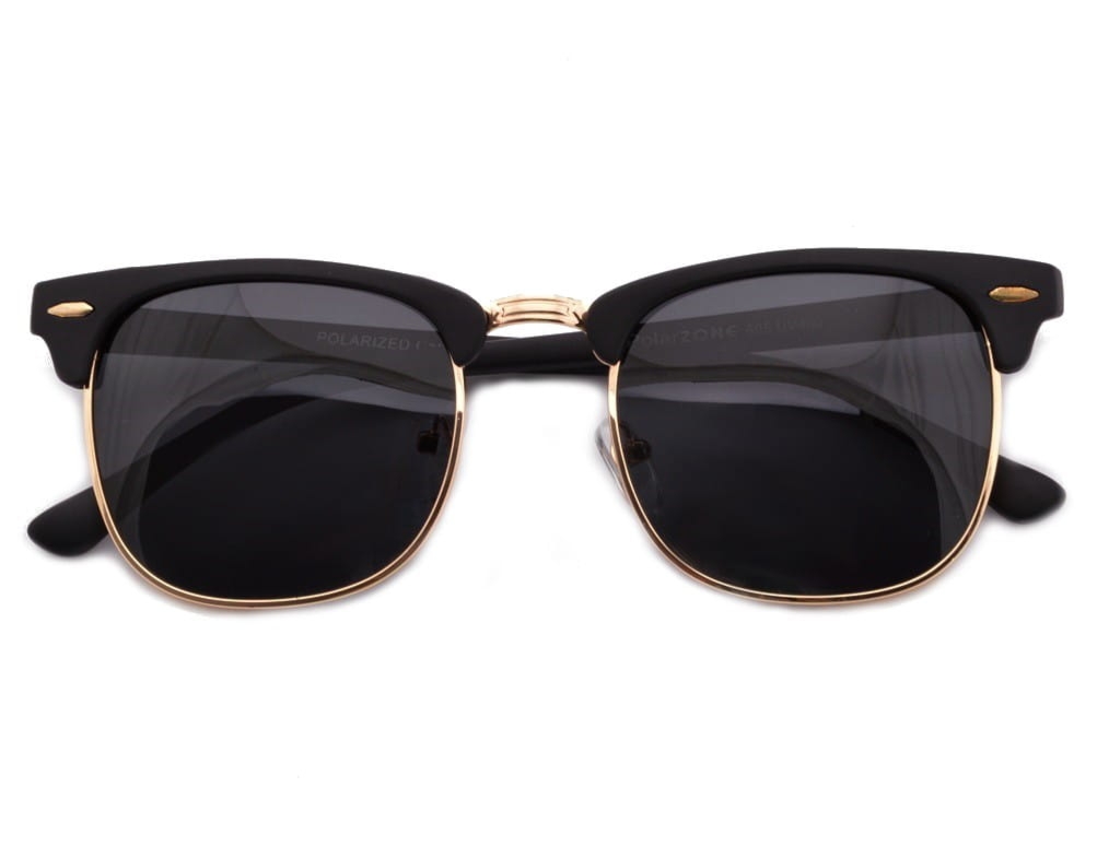 Półramki Okulary polaryzacyjne czarne pol-605a