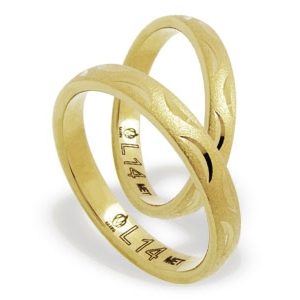 Obrączka z żółtego złota ŁL-14Z-k