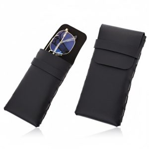 Pokrowiec na okulary zamykany na klapkę ET-135 czarny