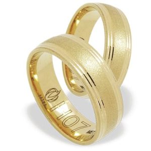 Obrączka z żółtego złota ŁH-07Z-EXTRA light-k