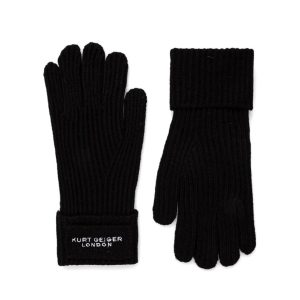 RĘKAWICZKI DZIANINOWA Z LOGO "KGL KNITTED"