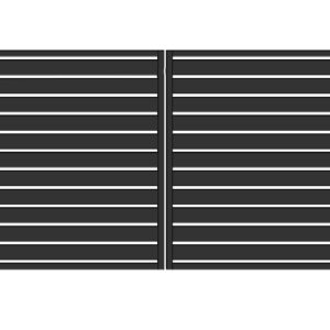 Brama typ WALL 100 - antracyt , brązowa , czarna , szara , zielona - 4,00 m