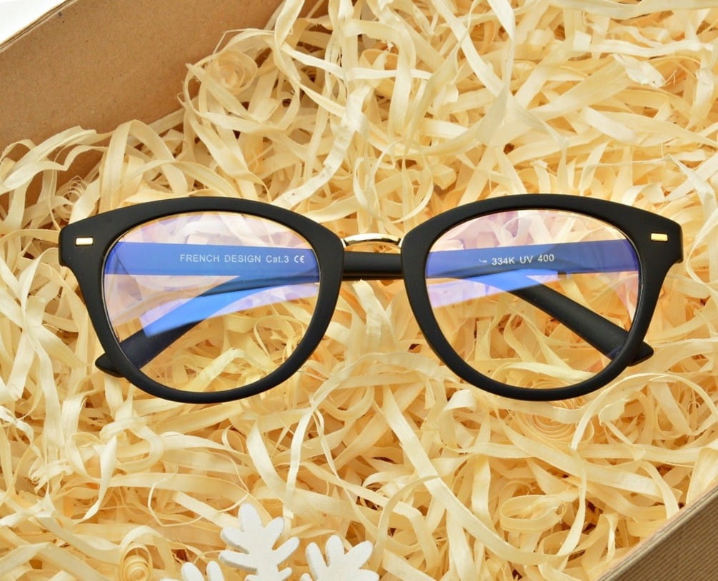 Okulary Kocie z filtrem światła niebieskiego do komputera zerówki CO-334K-1