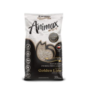 AnimaxKot Golden Line 3mm, żwirek zbrylający dla kota peletka 3mm - opakowanie 20L - 20l