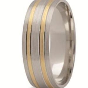 Obrączka z żółtego i białego złota ST-137ZB-m