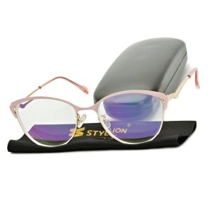 Minusy -4.00 damskie okulary korekcyjne z antyrefleksem ST317C ze skazą!