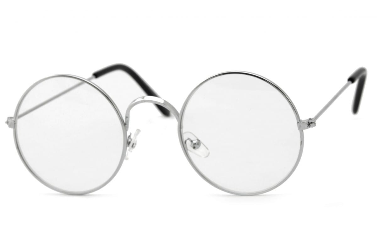 Okulary oprawki OKRĄGŁE Zerówki Uniseks - a'la Lenonki 3147-2