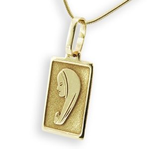 Medalik z żółtego złota MED-1-1