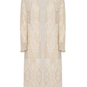 DZIANINOWY KARDIGAN Z METALICZNYM WYKOŃCZENIEM