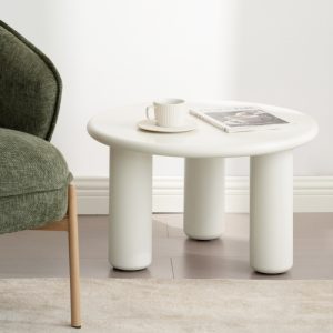 Stolik kawowy Blair 60cm, kremowy, matowy