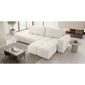 Narożnik rozkładany Soho z pojemnikiem, jasnobeżowy, prawostronny