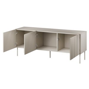 Szafka RTV beżowa mat 150 cm Milo