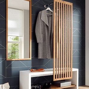 Lustro do przedpokoju dąb 50 x 120 cm Mango