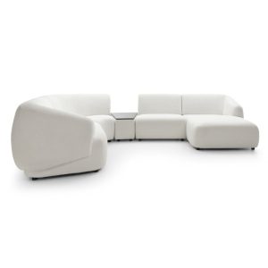 Narożnik modułowy ze stolikiem Natasha, prawostronny