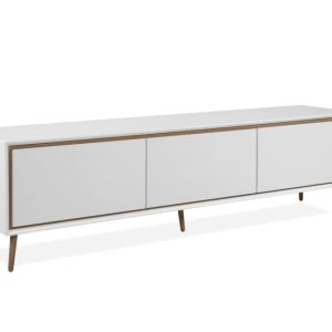 Szafka RTV biała / dąb artisan mat 175 cm Arona