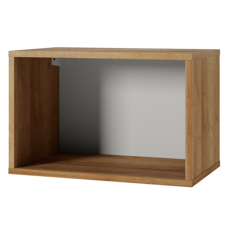 Półka Calabrini 50 cm, wisząca/stojąca, dąb złoty