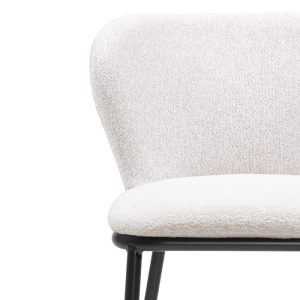 Hoker barowy Yasmin ll, ecru/czarne nogi