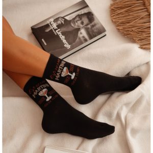 Skarpetki damskie ESPRESSO MARTINI - czarne