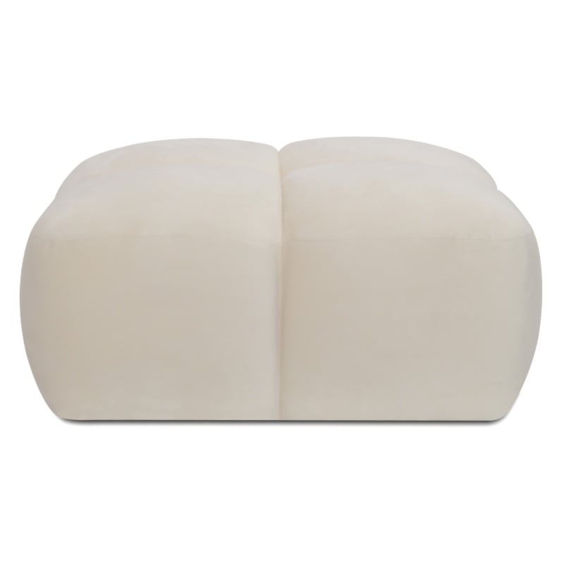 Puf do sofy modułowej Lou, obłe kształty