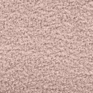 Sofa z funkcją spania i pojemnikiem Mikado różowa, boucle, obłe kształty