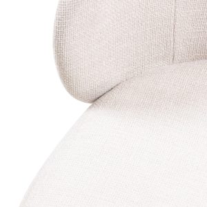 Krzesło do jadalni Larisa, jasnobeżowe/czarne nogi