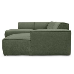 Narożnik do salonu Colette U, oliwkowozielony, lewostronny