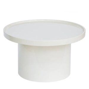 Stolik kawowy Chia, 70 cm, biały, glossy
