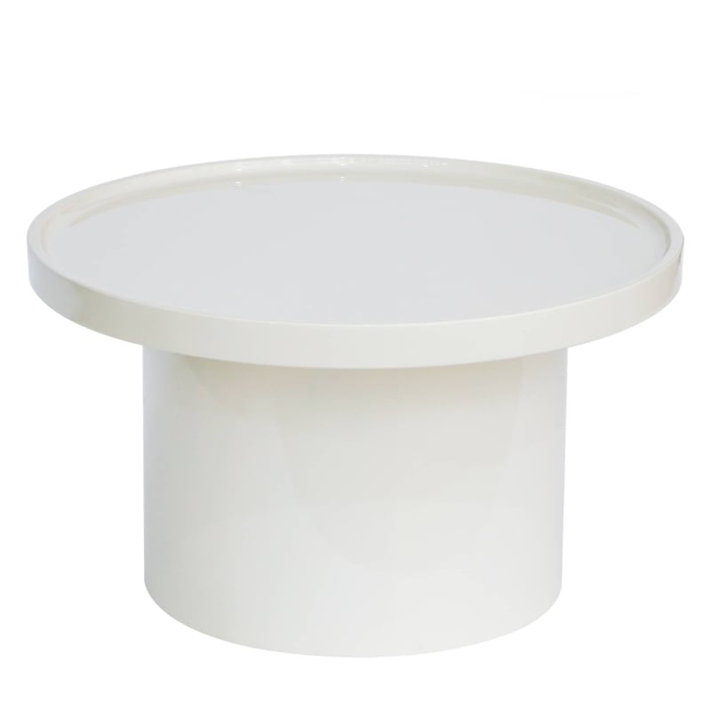 Stolik kawowy Chia, 70 cm, biały, glossy