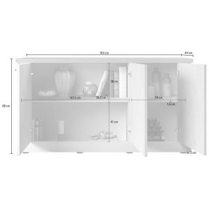 Komoda z drzwiami dąb Meringa/dąb Cadiz mat 164 cm Avina