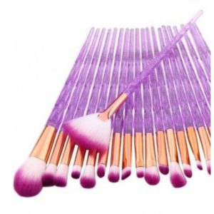 Zestaw 20 szt pędzli do makijażu - wzór 1