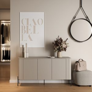 Komoda z drzwiami kaszmir mat 150 cm Aria