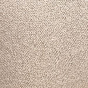 Fotel tapicerowany Elaine beżowy, boucle, obłe kształty