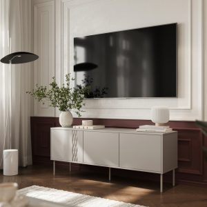 Szafka RTV beżowa mat 150 cm Aurelia