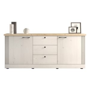 Komoda z szufladami i drzwiami dąb Meringa/dąb Cadiz mat 211 cm Avina