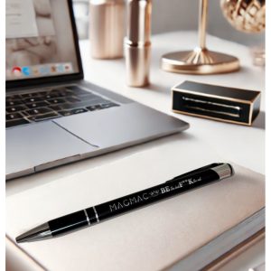 Długopis metalowy z napisem BE THE BEST - czarny