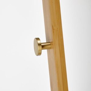 Wieszak stojący na ubrania naturalny mat 168 cm WU33