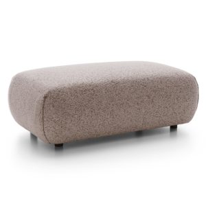 Puf tapicerowany Pocket, beżowo-bordowy melanż