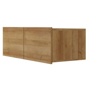 Szafka RTV Calabrini 100 cm, wisząca/stojąca, dąb złoty