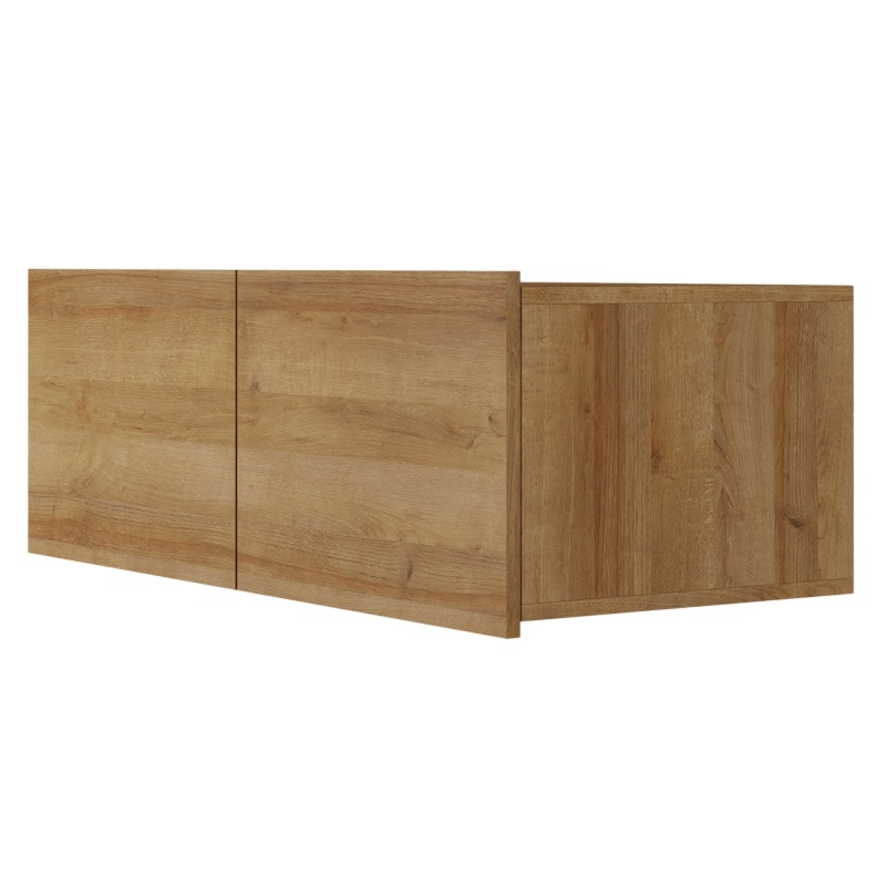 Szafka RTV Calabrini 100 cm, wisząca/stojąca, dąb złoty