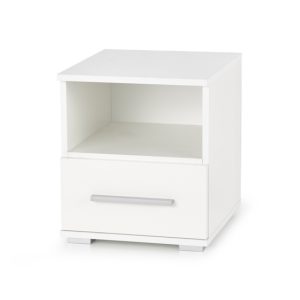 Szafka nocna biała wysoki połysk 40 cm Lima