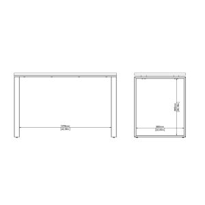 Blat do biurka jackson hickory 120 x 60 cm Sign